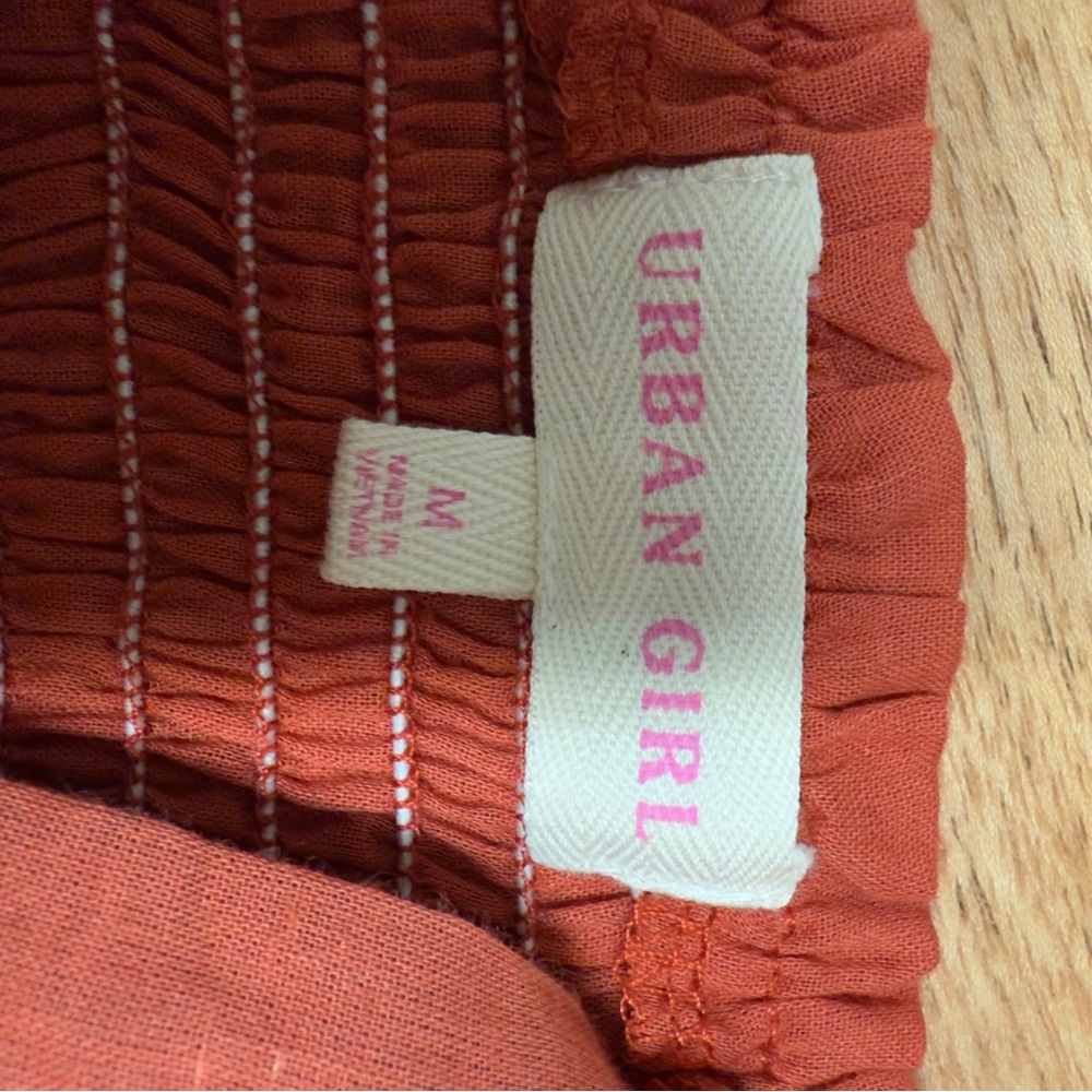 Rust Eyelet Button-Front Tank Top - Picture 6 of 8